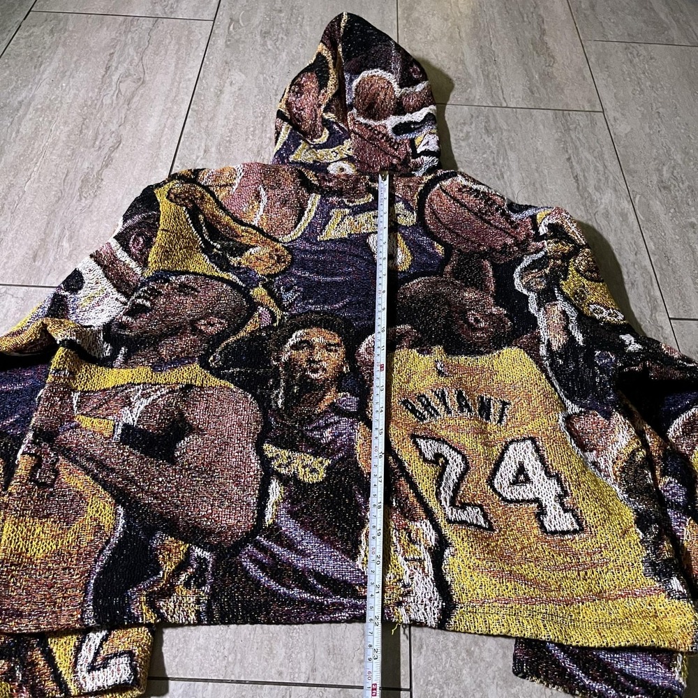VoltLA Los Angeles Lakers Kobe Bryant Tapestry Hoodie Mens Medium NBA Basketball - Picture 5 of 9